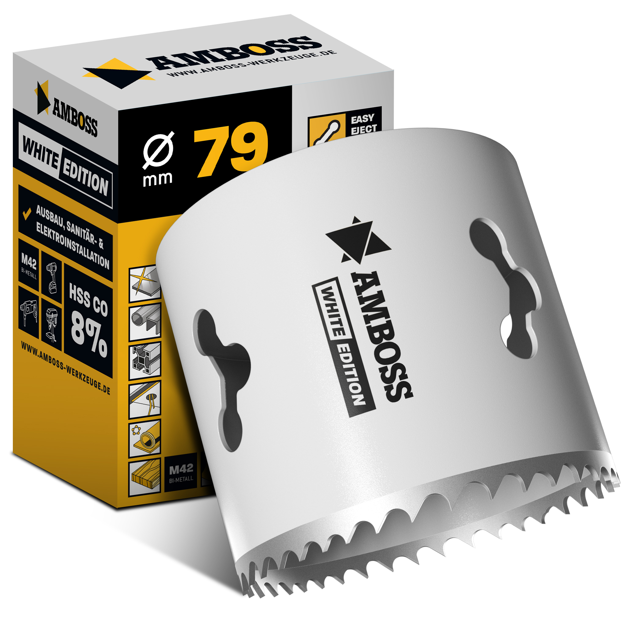 Scie cloche Amboss HSS M 42 Ø 79 mm (sans adaptateur)