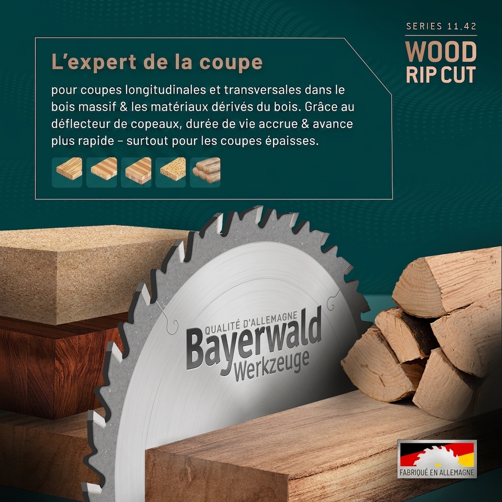 Lame de scie circulaire au carbure - 700 x 4.2/3.2 x 30 - 42 dents WZ