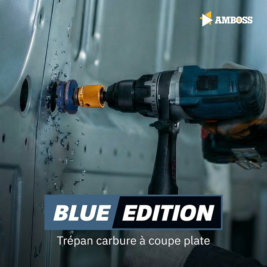 AMBOSS carbure coupe plate Rapid Change scies cloches jeu 16. 22. 25. 32. 40mm + porte-outil à changement rapide