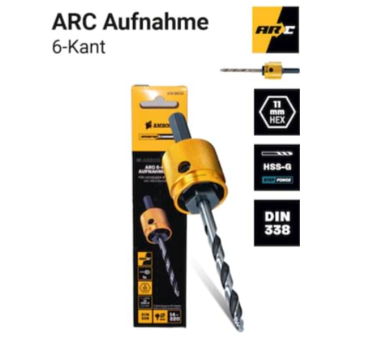 Rapid Change montage 11mm sechskant - pour scies cloches Ø14-220mm