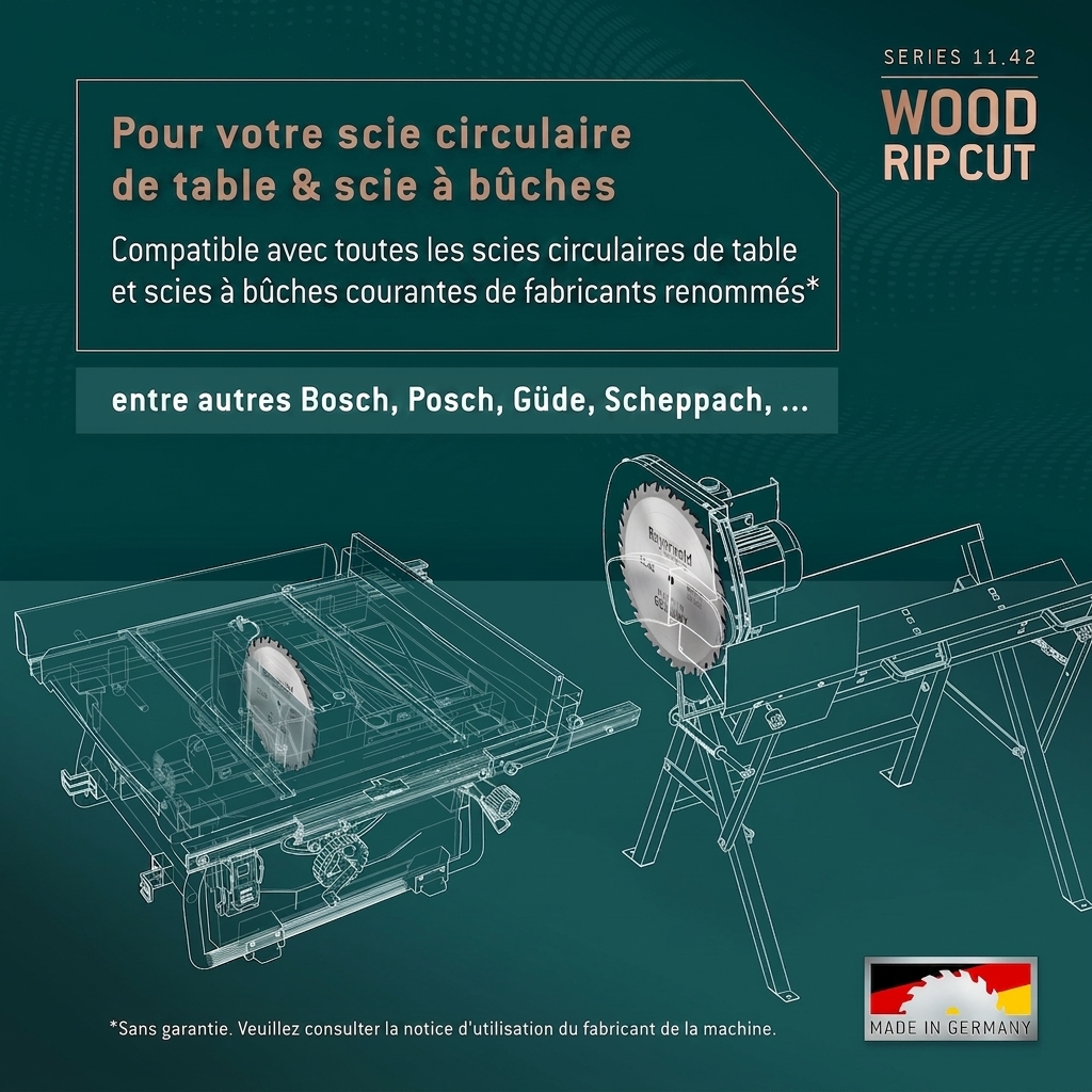 Lame de scie circulaire au carbure - 700 x 4.2/3.2 x 30 - 42 dents WZ