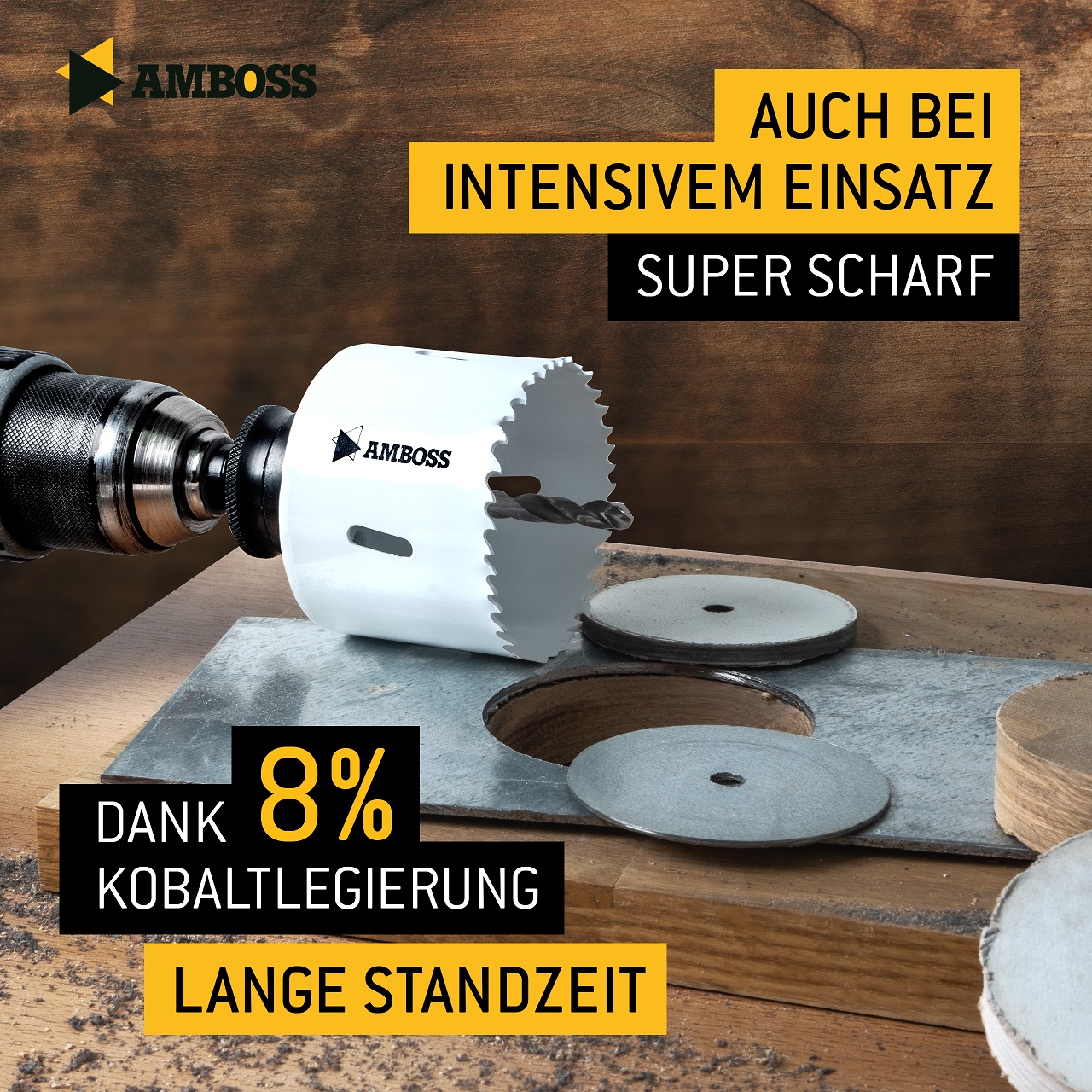 Scie cloche Amboss Basic HSS M 42 Ø 33 mm (sans adaptateur)