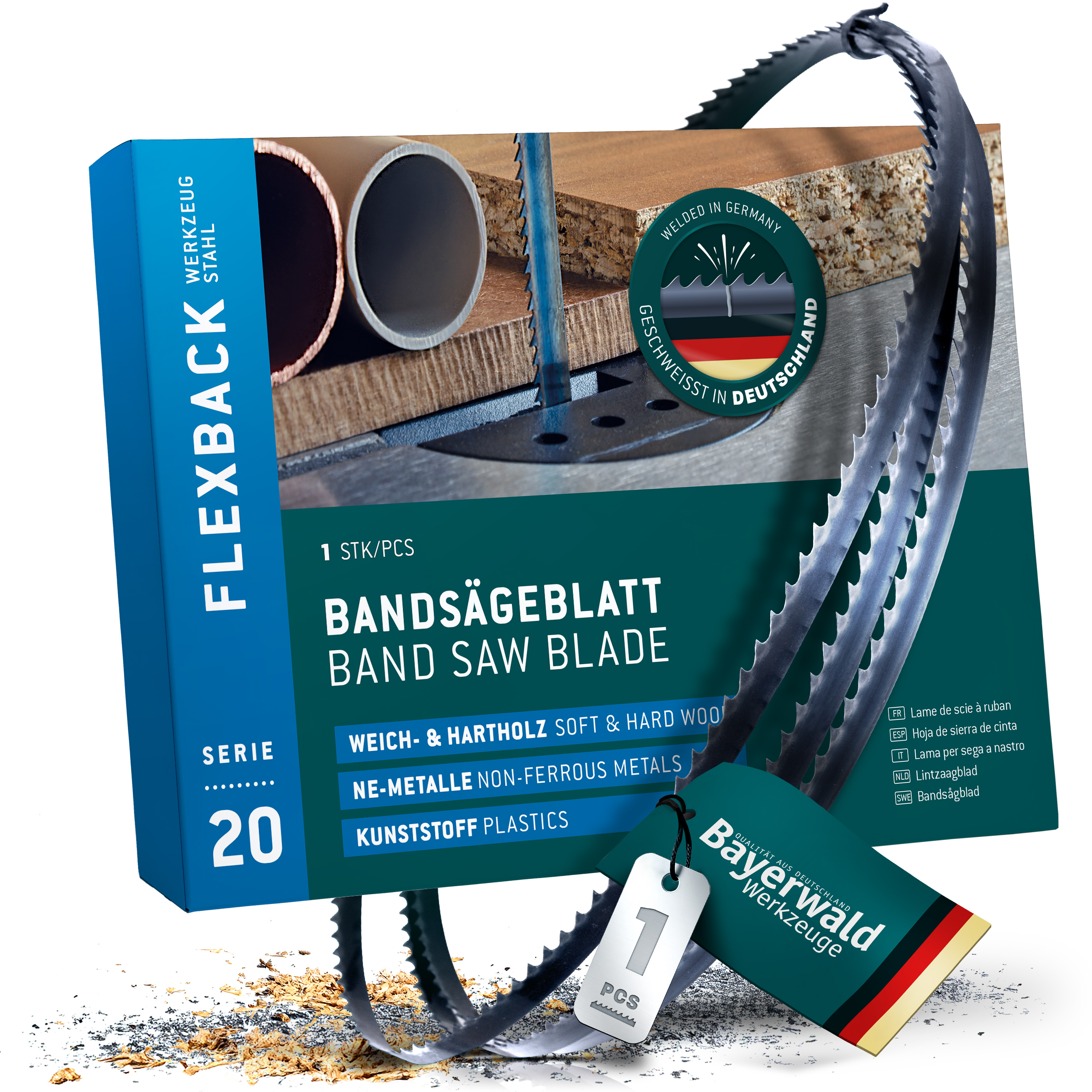 Lame de scie à ruban à bois Bayerwald 1400 x 6 x 0.65 x 14 ZpZ