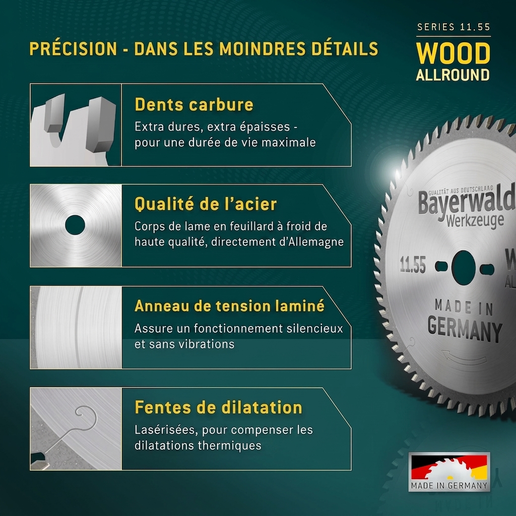 Lame de scie circulaire carbure - 450 x 4/2.8 x 30 Z108 WZ KW