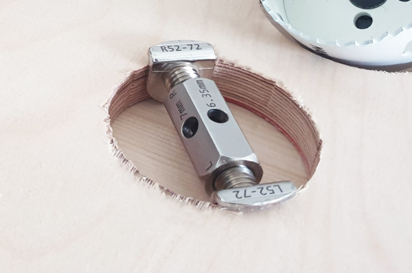 Falke Hole Expander - trou de perçage-guide de centrage Ø52-92mm