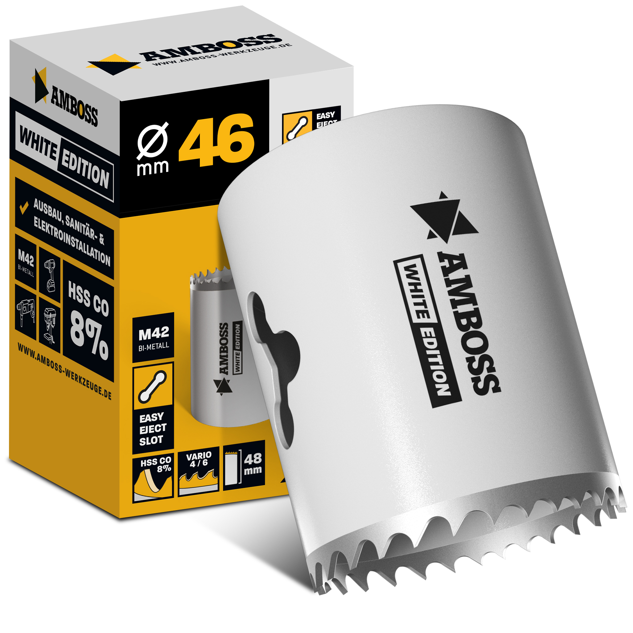 Scie cloche Amboss HSS M 42 Ø 46 mm (sans adaptateur)