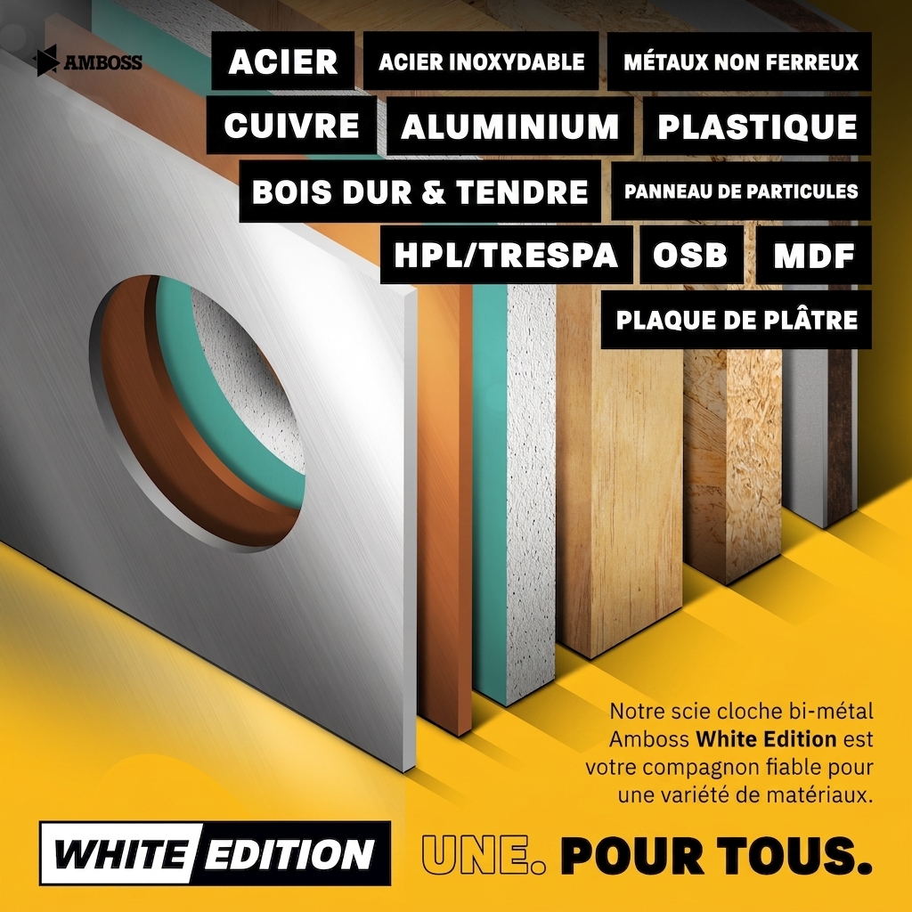 Scie cloche Amboss HSS M 42 Ø 68 mm (sans adaptateur)