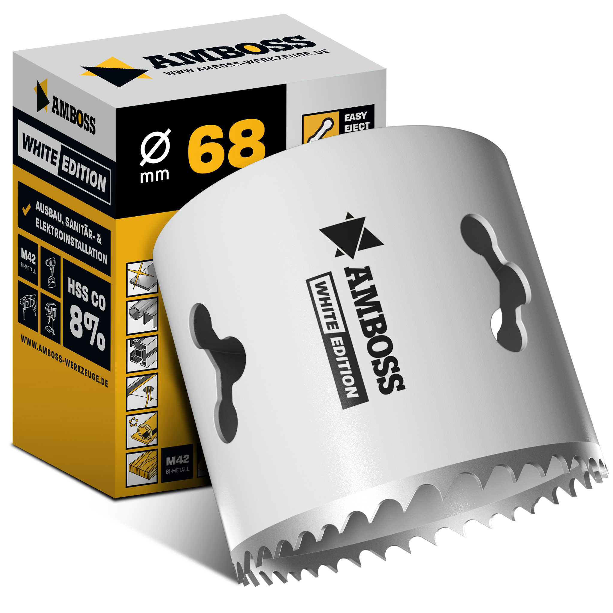 Scie cloche Amboss HSS M 42 Ø 68 mm (sans adaptateur)
